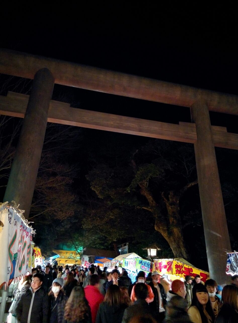 鹿島神宮の初詣でと初日の出 東の一の鳥居 あんなところ のお掃除 鹿島神宮の初詣でと初日の出 東の一の鳥居 あんなところ のお掃除