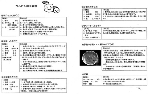 ゆずレシピ