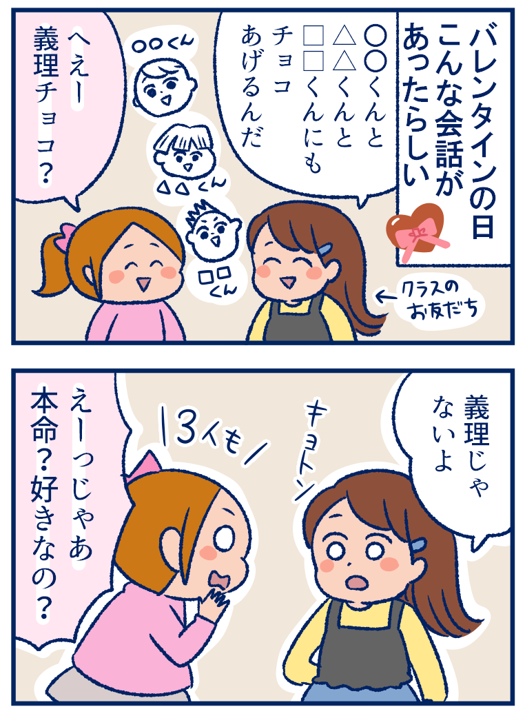 バレンタイン 男の子にチョコをあげるお友だち女子の考えがいい 双子を授かっちゃいましたヨ Powered By ライブドアブログ