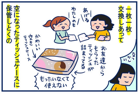 友達からもらったティッシュ｜ボックスティッシュ