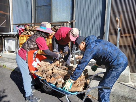 薪作業を一緒にしてくれてありがとうございました