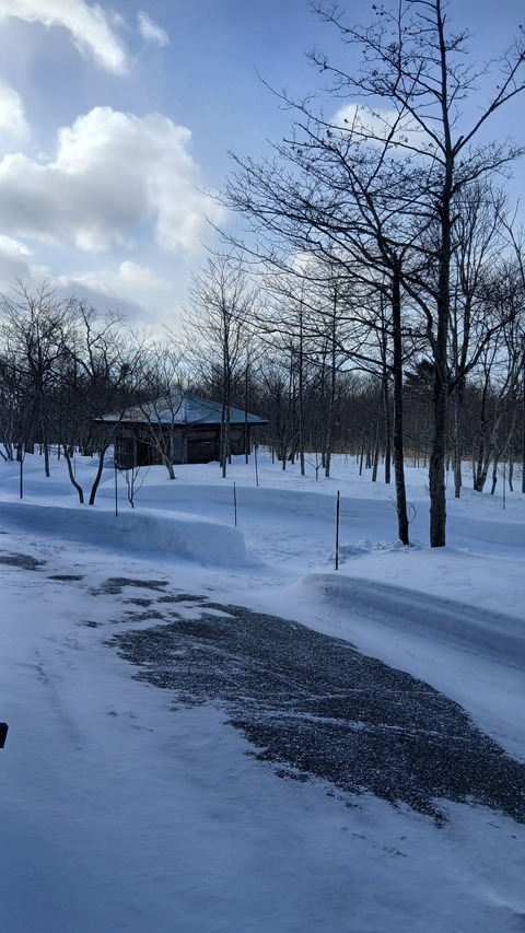 ここ数日の暖かさで市道がザクザクになったらしく…