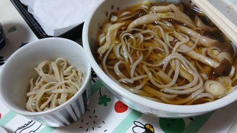 おそば頂きました。ごちそうさまでした。