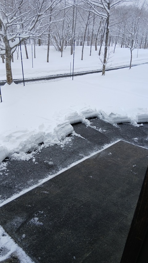 除雪をしました