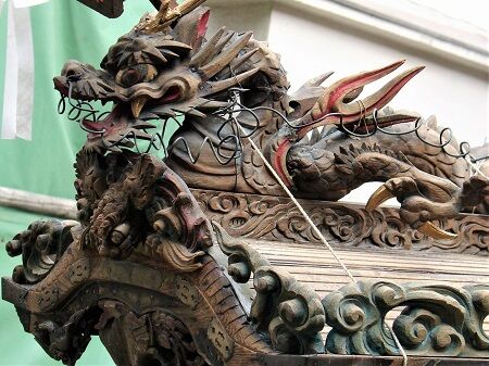 彫物見聞録23 龍の乗っかったミニ地車 : 彫物名鑑 小松堂
