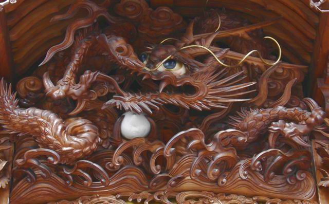 【超値下げ】だんじり　彫り物　本物　小松良と龍 奈良のだんじり彫刻展 ！ : 彫物名鑑 小松堂