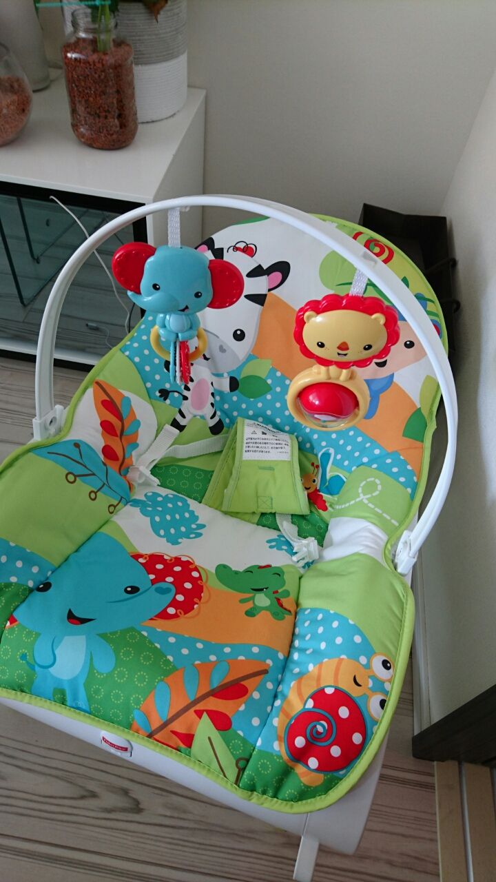 Fisher Priceのバウンサー こまてぃの徒然なるままに 3歳差姉妹の子育て日記