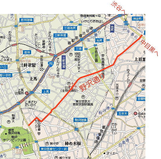 野沢通り 抜け道 マール家の食卓