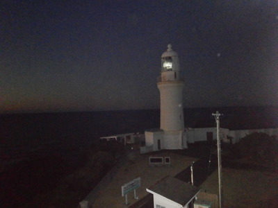 夜明け前の御前崎灯台2