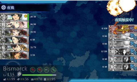 撃破