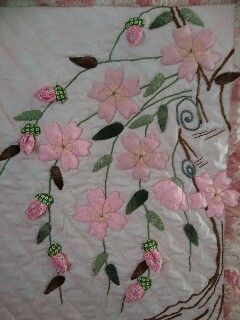 垂れ桜 : アップルのパッチワーク進行中！