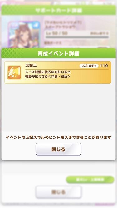 ウマ娘 サポート 水着スイープトウショウ 金スキル