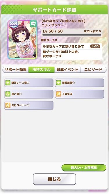 ウマ娘 サポート バレンタインニシノフラワー 3