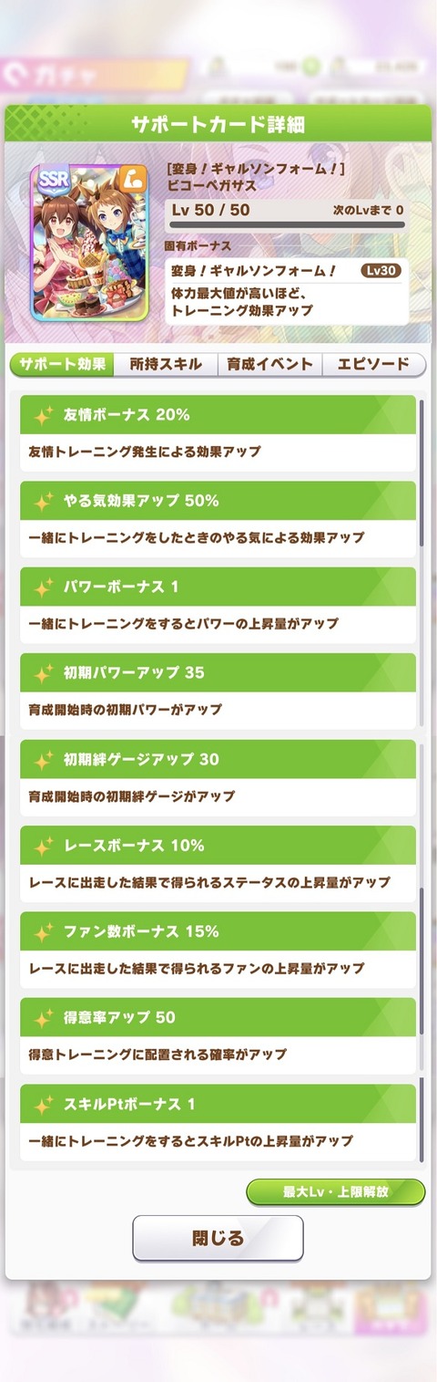ウマ娘 サポート バレンタインビコー 2