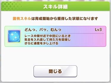 ウマ娘 育成キャラ マチカネタンホイザ 3