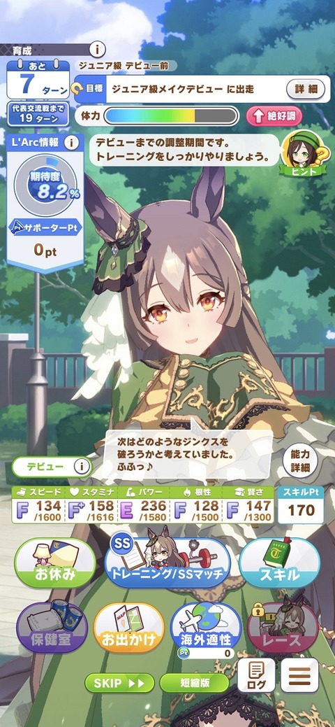 ウマ娘 育成シナリオ プロジェクトL'Arc 6