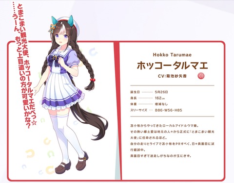 ウマ娘 立ち絵 ホッコータルマエ