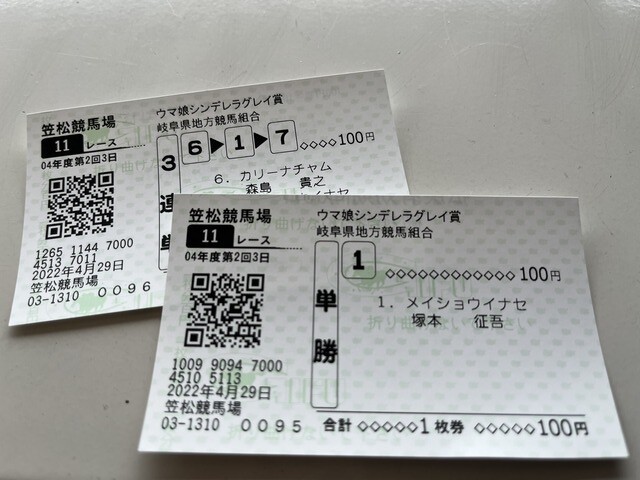 笠松競馬場 2022.4.29 感想 16