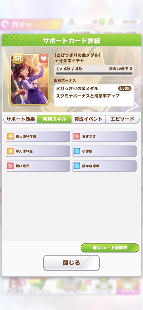 ウマ娘 サポート SRナイスネイチャ 3