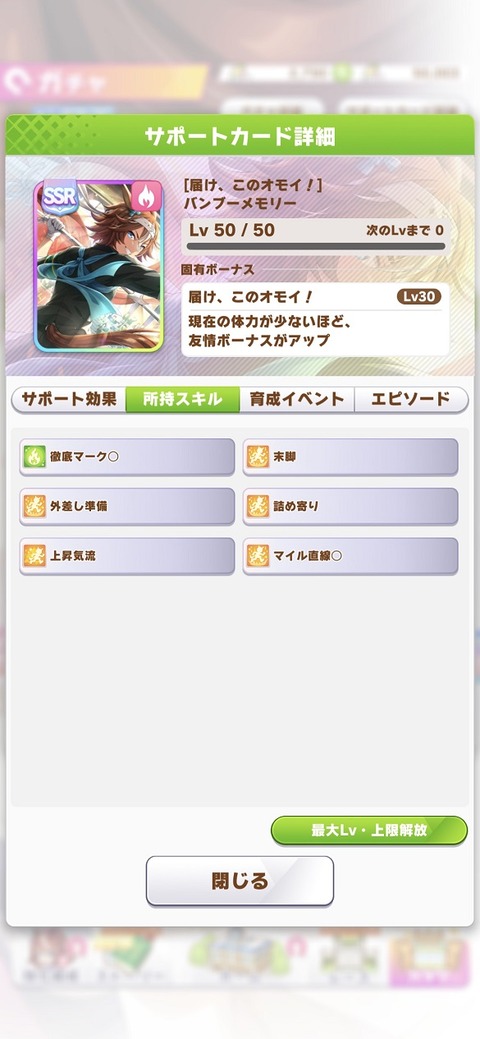 ウマ娘 サポート 応援団バンブー 3