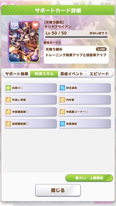 ウマ娘 サポート 秋祭ナリタブライアン 5