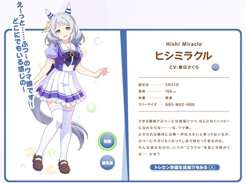 ウマ娘 ヒシミラクル