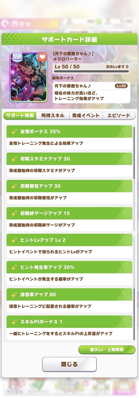 ウマ娘 サポート SSRハロウィンパーマー 2