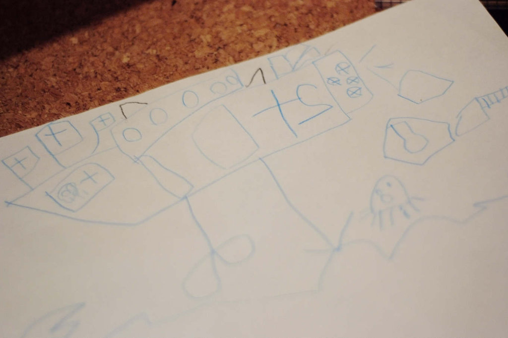 息子の描いた設計図を元に船をつくる コモリ夫妻 息子の描いた設計図を元に船をつくる コモリ夫妻