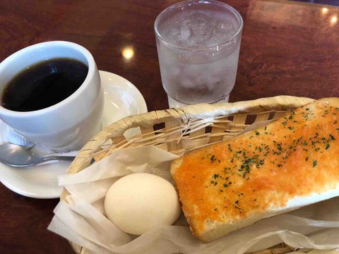 『石窯珈琲 山手珈琲店』明太子バタートースト