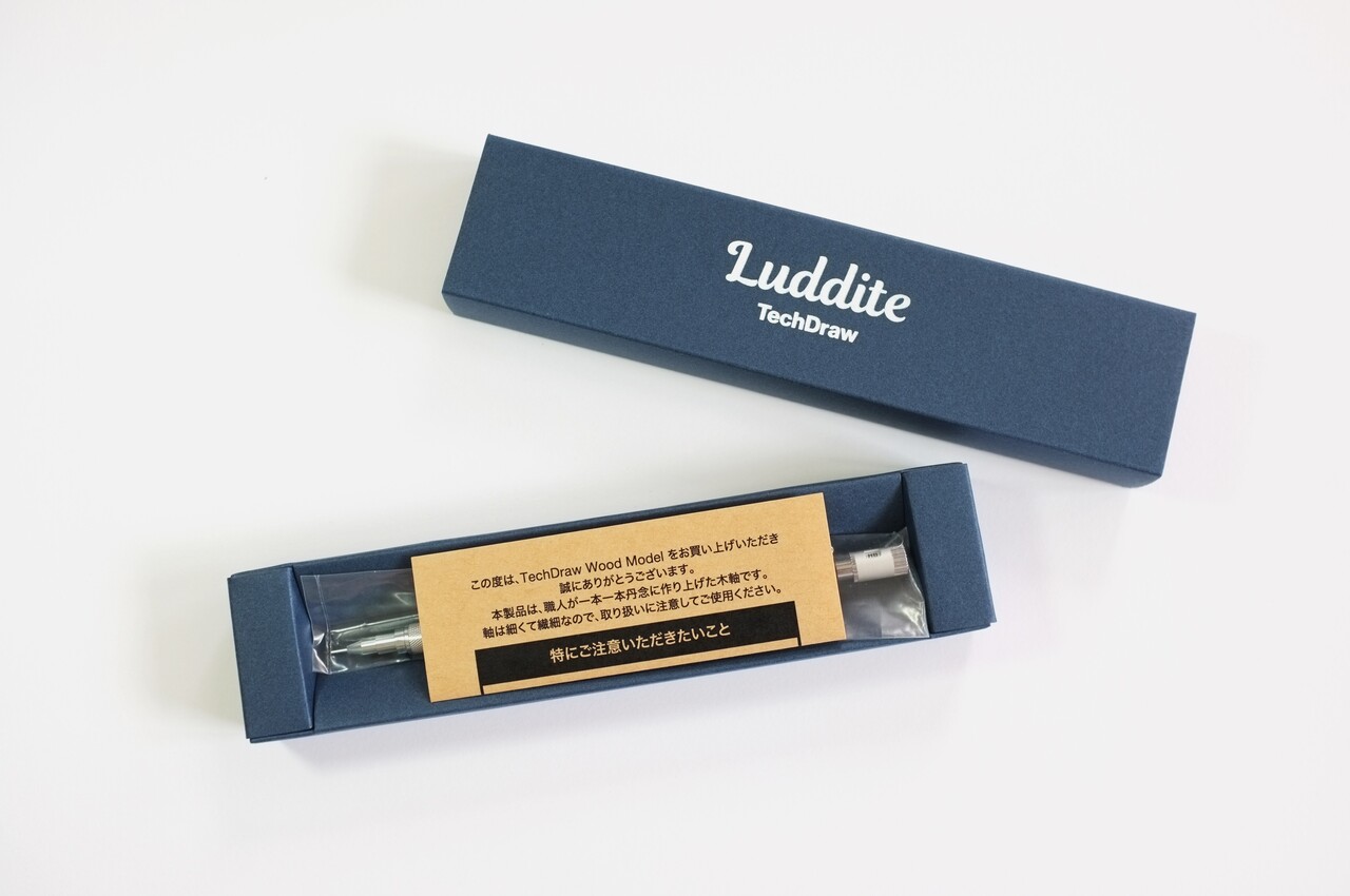ま*ぎ様 Luddite TechDraw 欅　シャーペン　テックドロー　木軸 Luddite TechDraw 欅シャーペンテックドロー木軸