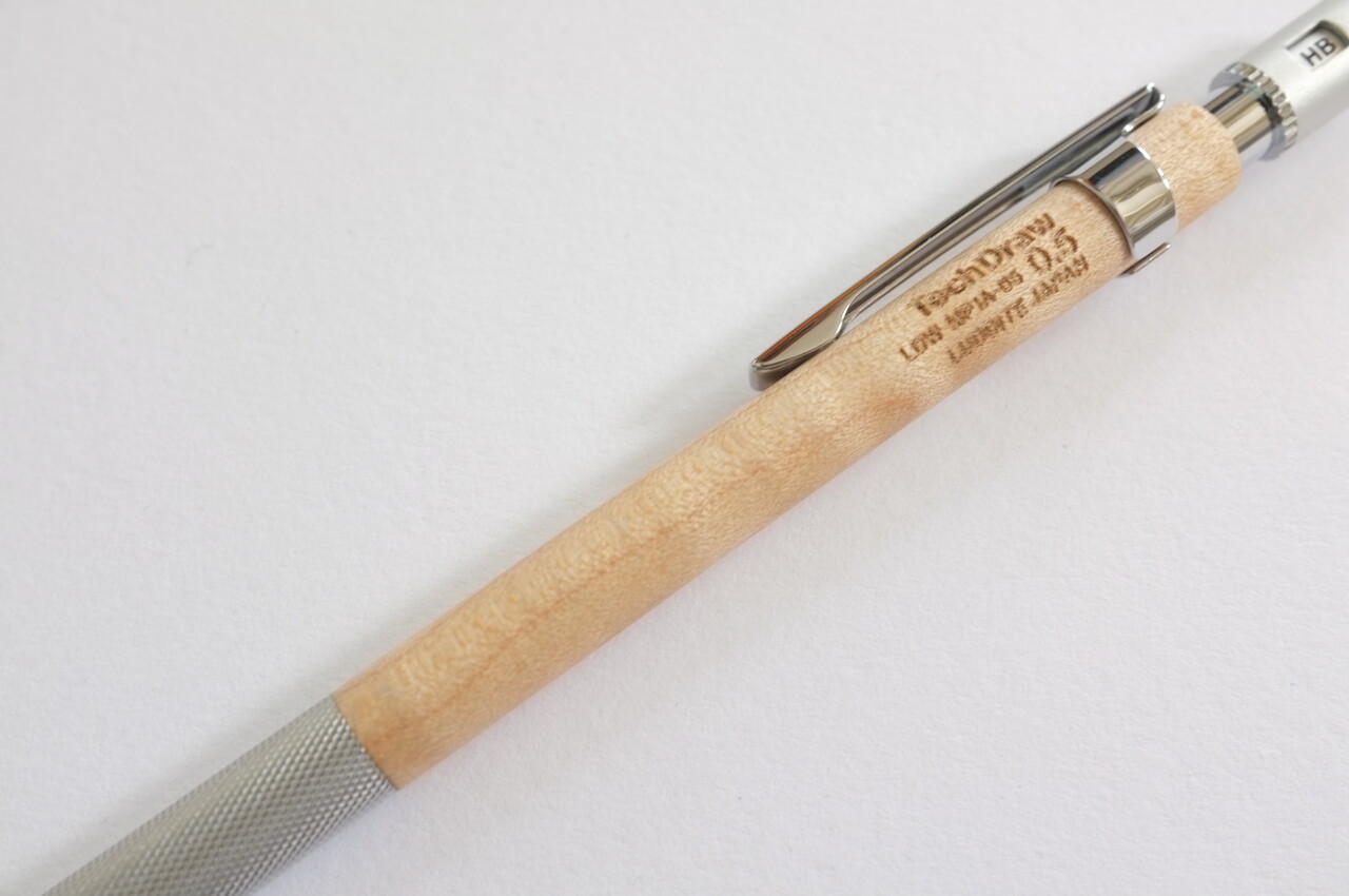 LUDDITE TechDraw 木軸シャープペン(メープル) : こんぶの文房具日記