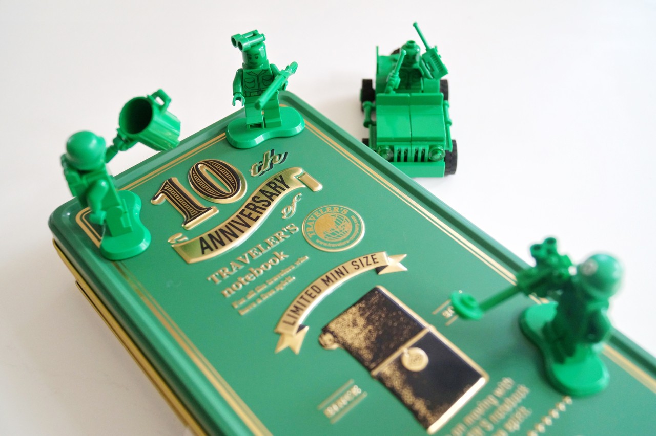 トラベラーズノート ミニ 10周年缶セット 黒 匿名配送】トラベラーズ