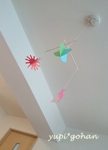 赤ちゃんに手作りモビール ゆぴごはん