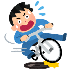 jiko_manhole_jitensya