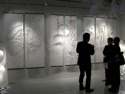 トランスナショナルアート２０１３に出展したkon-garaの大判和紙作品