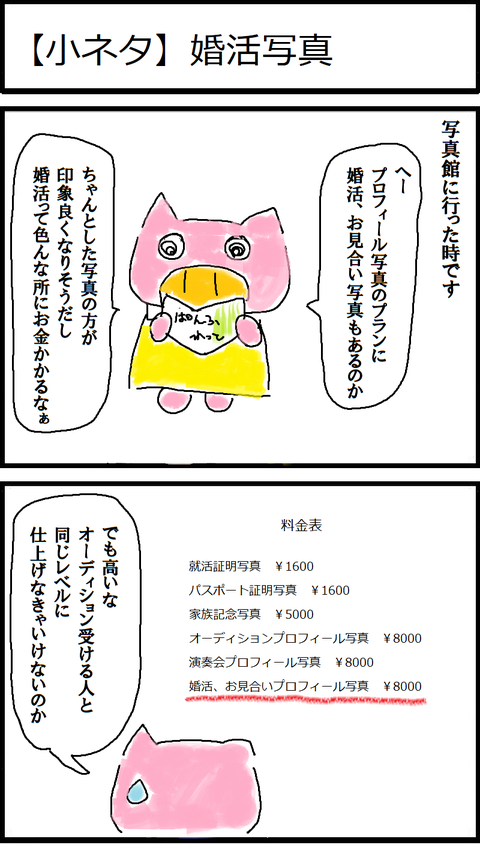 【小ネタ】婚活写真