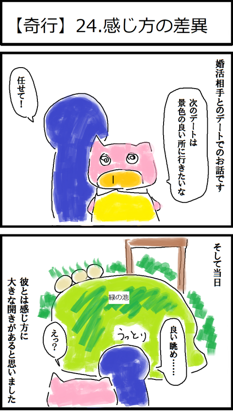 【奇行】24.感じ方の差異