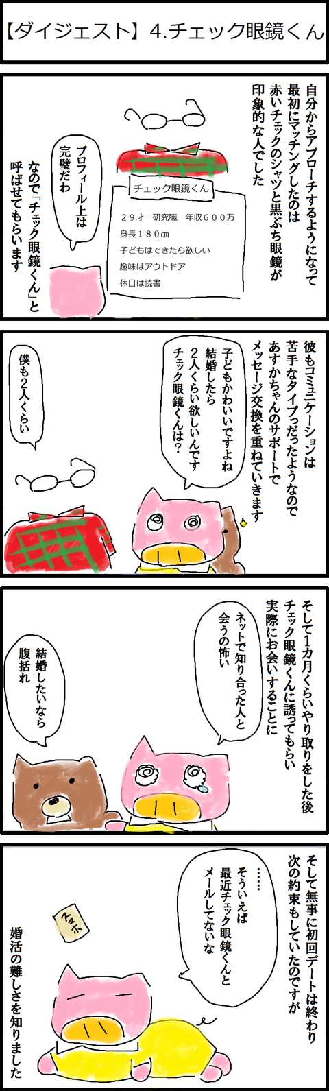 【ダイジェスト】4.チェック眼鏡くん
