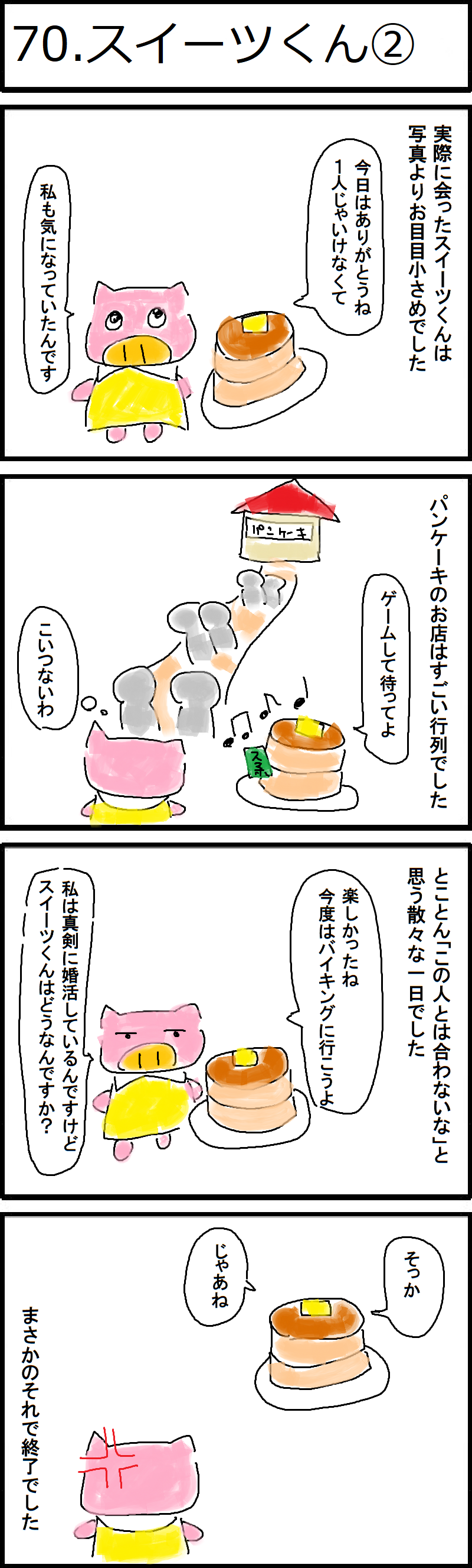70 スイーツくん 低収入アラサーデブスのネット婚活記録