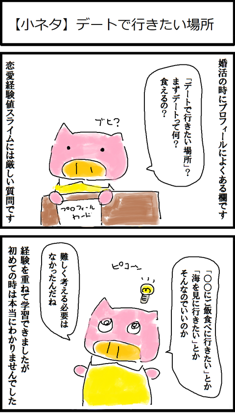 【小ネタ】デートで行きたい場所