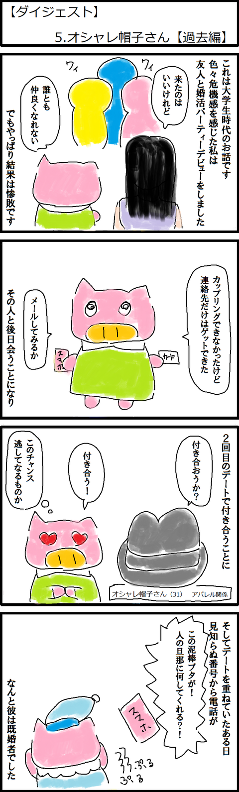 【ダイジェスト】5.オシャレ帽子さん【過去編】