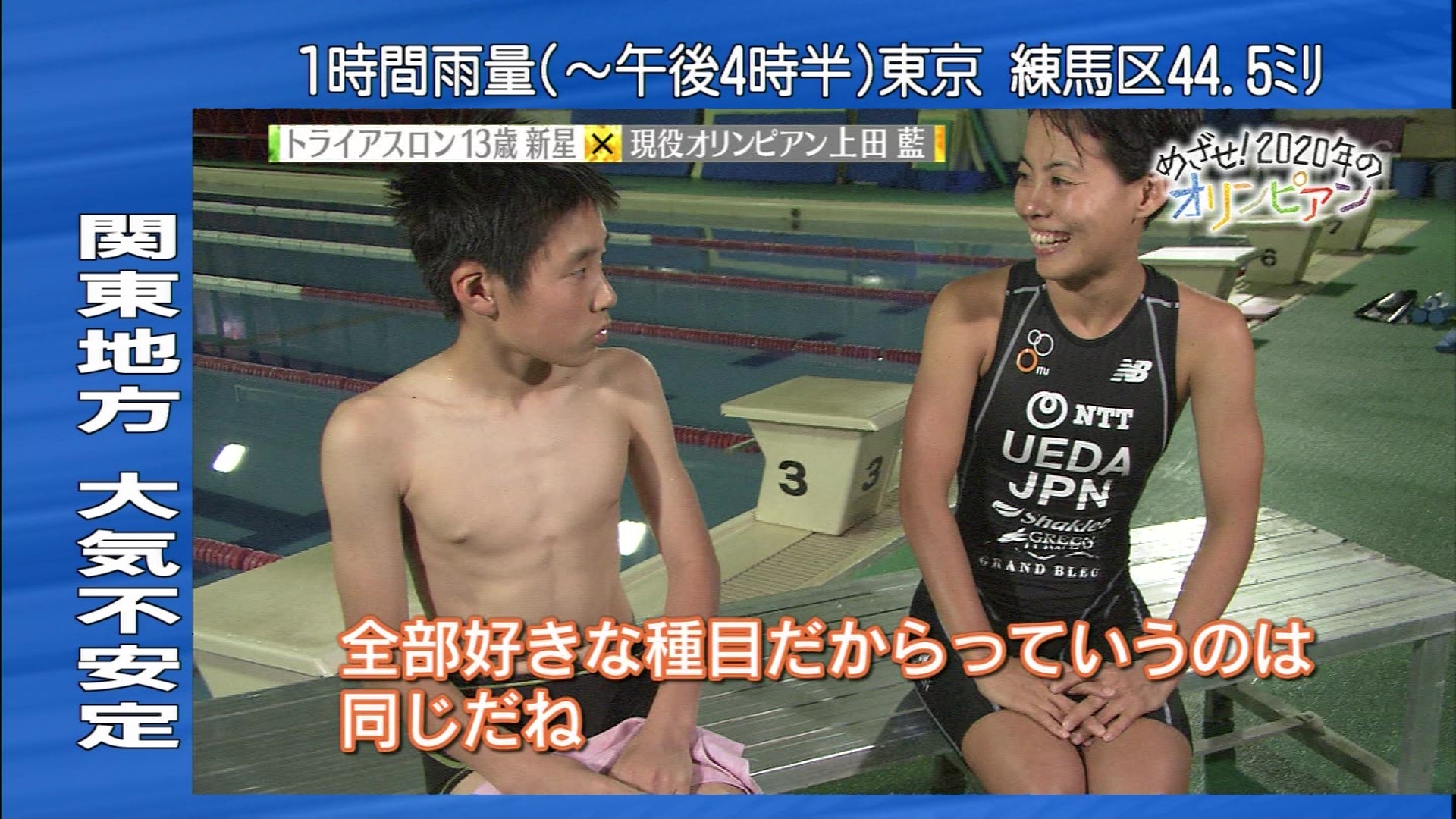 めざせ 2020年のオリンピアン トライアスロン 13歳新星 30歳現役選手 こんなテレビを見た めざせ 2020年のオリンピアン トライアスロン 13歳新星 30歳現役選手 こんなテレビを見た