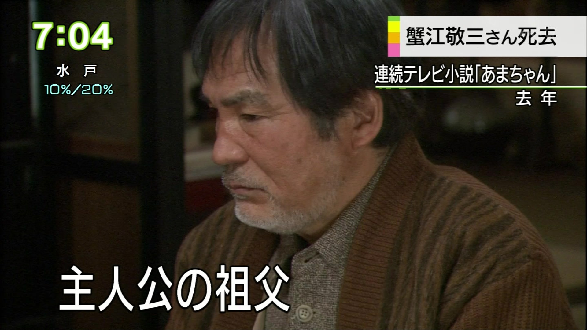 蟹江敬三さん死去 こんなテレビを見た 蟹江敬三さん死去 こんなテレビを見た