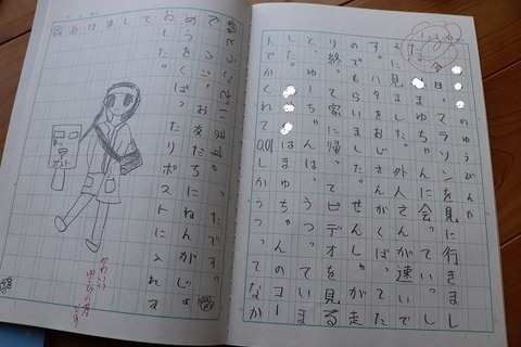 西暦00年の夏休みの絵日記 小学校1年 小学1年女子知育おかいもの記録 楽天ブログ