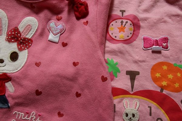 幼稚園名札穴あけ防止ワッペンをつける きゅうきゅう 名札つけワッペン テディベア くま 幼稚園 保育園 穴あき防止