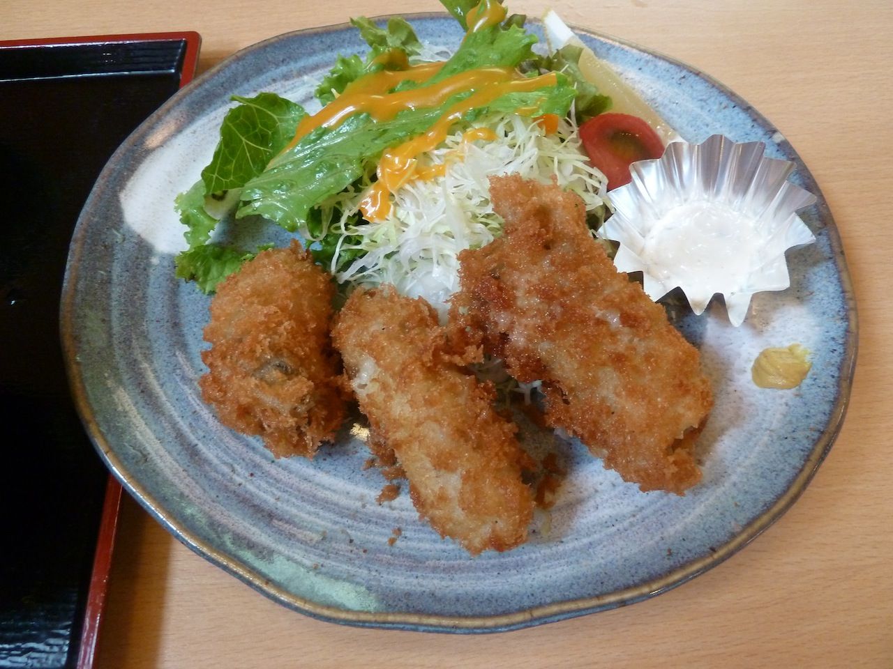 この世を華とするために 花豆 カキフライ定食（岩ガキ）