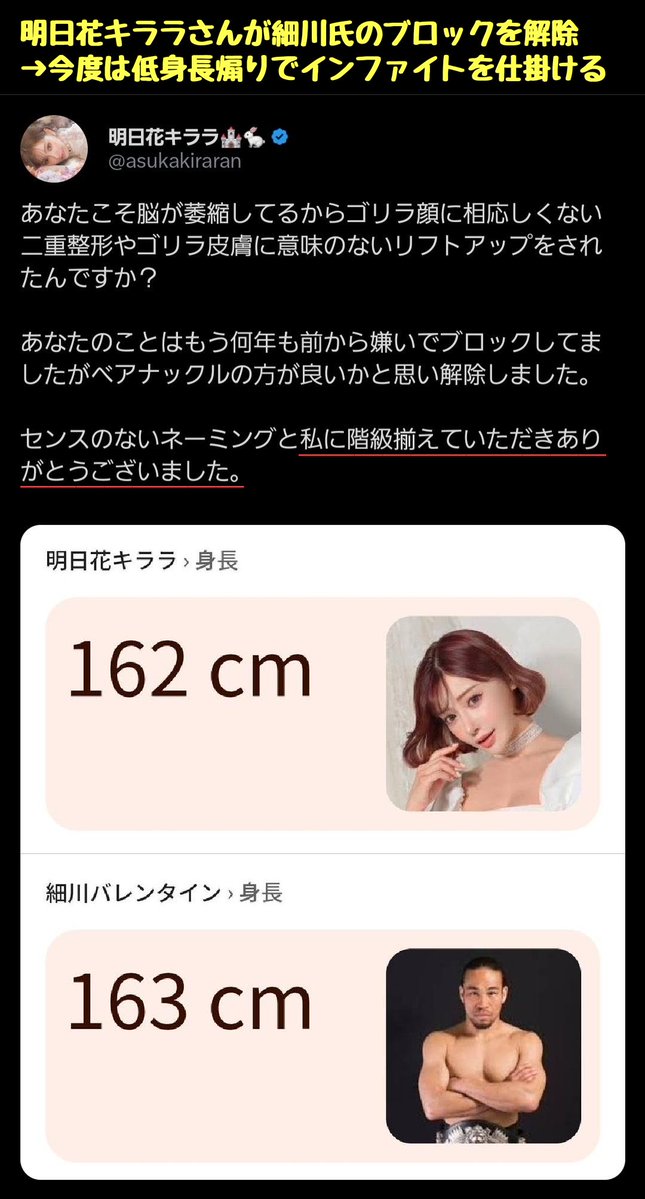 明日花キララさん、ライン超えの一撃で細川バレンタインを論破ｗｗｗｗｗｗ