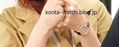 筧 美和子　オリビアバートン　ワンダーランド ブラックローズゴールド ＆ シルバーミックス　『ゆうべはお楽しみでしたね』より