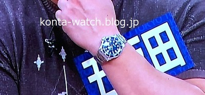 ケンドーコバヤシ　チュードル　イカサブマリーナ 40mm ブラック文字盤　『ダウンタウンDX』より