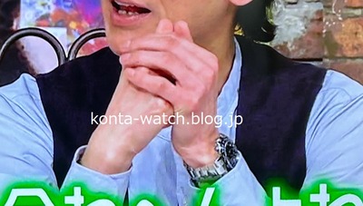 矢部 浩之（ナインティナイン）　ロレックス　コスモグラフ デイトナ　『アウト×デラックス2023 マスクとアウト個人の判断に任せまSP』より